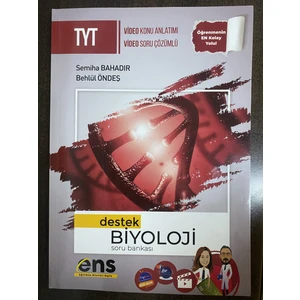 ENS Yayıncılık Yayınları Destek TYT Biyoloji Soru Bankası 2023