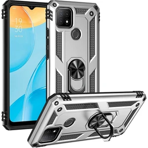 Kip GSM Oppo A15S Kılıf Vega Tank  Sert  Yüzüklü Standlı Zırh Koruma Kapak