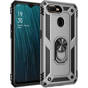 Kip GSM Oppo A7X Kılıf Vega Tank  Sert  Yüzüklü Standlı Zırh Koruma Kapak