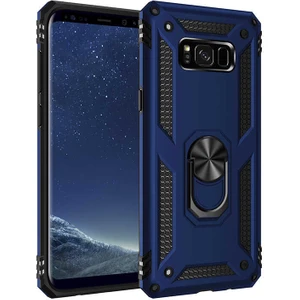 Kip GSM Galaxy S8 Plus Kılıf Vega Tank  Sert  Yüzüklü Standlı Zırh Koruma Kapak
