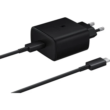 Samsung Galaxy Note 10 Lite Fast Charging 45W Type-C Şarj Aleti Siyah (Samsung Türkiye
