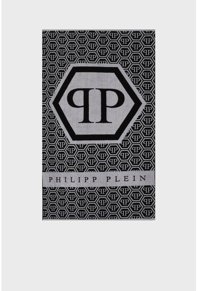 Philipp Plein Logolu % 100 Yumuşak Pamuklu Plaj Havlusu Unisex Havlu TMPP0399