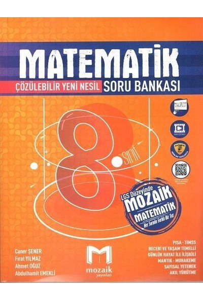 Mozaik Yayınları 8. Sınıf Matematik Soru Bankası 2023