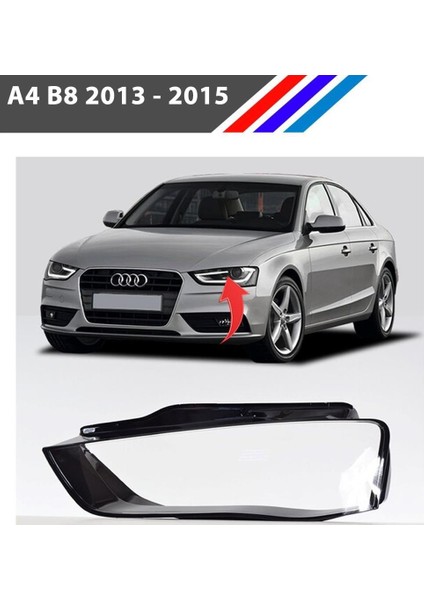Audi A4 B8 Ön Sol Far Camı Halojen Tip 2013 - 2015 fiyatları