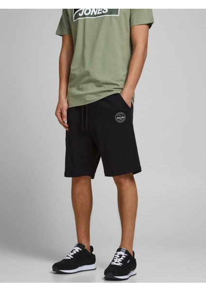 Jpstshark Jjsweat Shorts At Sn Siyah Erkek Şort 12182595-Black