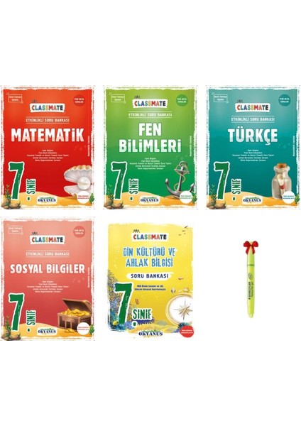 7. Sınıf Classmate Matematik Fen Türkçe Sosyal Din Soru Bankası