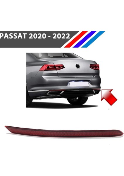 Vw Passat Arka Tampon Reflektörü Sağ Taraf 2020 - 2022