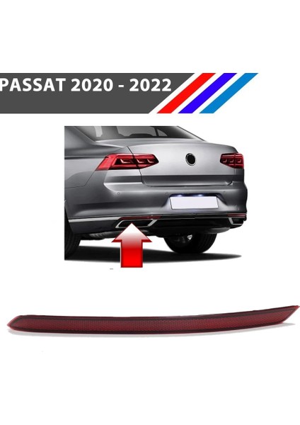 Vw Passat Arka Tampon Reflektörü Sol Taraf 2020 - 2022