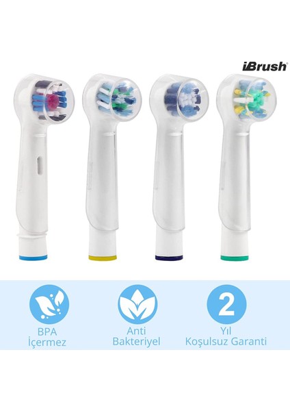 İbrush Oral-B Şarjlı Ve Pilli Diş Fırçaları Için 2 Adet Koruyucu Kapak