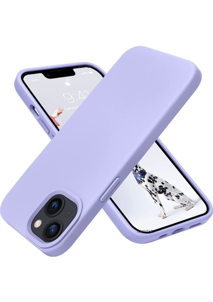 Iphone 14 6.1 Inç Uyumlu Kamera Lens Çıkıntılı Içi Kadife Silikon Soft Mat Renkli Liquid Yumuşak Şık Yeni Kapak Sıvı Süet (2022) Lansman