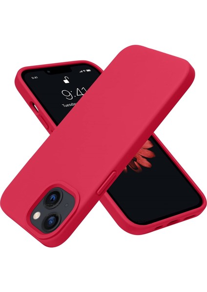 Iphone 14 6.1 Inç Uyumlu Kamera Lens Çıkıntılı Içi Kadife Silikon Soft Mat Renkli Liquid Yumuşak Şık Yeni Kapak Sıvı Süet (2022) Lansman