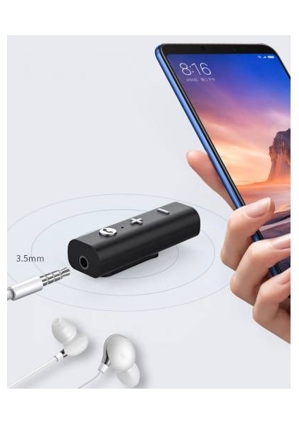 Wireless Kablosuz Bluetooth Adaptör 3.5mm Jack Bluetooth Cevirici Bluetooth Adaptör Kiti