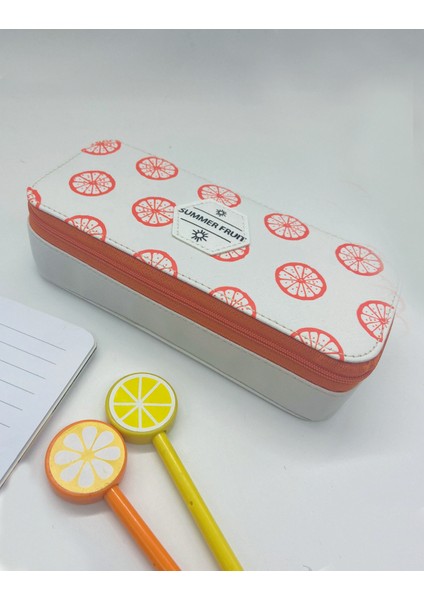 Geniş Hacimli Portakal Kalem Kutusu fiyatları