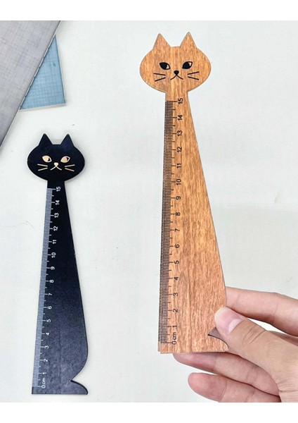 Ahşap Kedi Cetvel