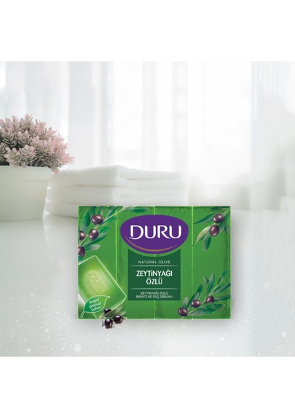 Natural Zeytinyağı Özlü Duş Sabunu 600 Gr 4'Lü modelleri