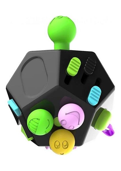12 Taraf Fidget Küpü Stres ve Anksiyete Anti Depresyon Küpünü Hafifletiyor (Style6) (Yurt Dışından)