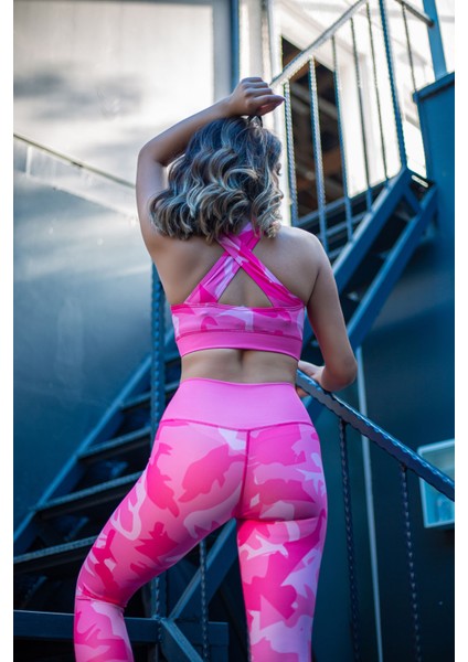 RM-05 Pembe Askeri Desen Kolsuz Büstiyer fiyatları