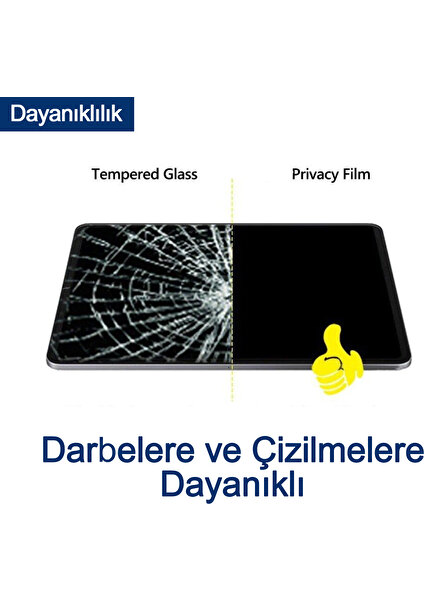 Apple iPad Mini 6 (MK7R3TU/A) 8.3 Inç Premium Privacy Darbe Emici 9h Nano Hayalet Film