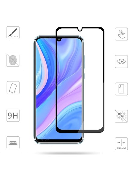 Kny Huawei P Smart S Için Kenarı Kırılmaya Dayanıklı 5d Cam Ekran Koruyucu