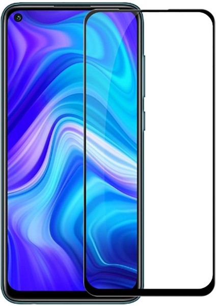 Xiaomi Redmi Note 9 Için Kenarı Kırılmaya Dayanıklı Full Yapışan 5d Cam Ekran Koruyucu Siyah
