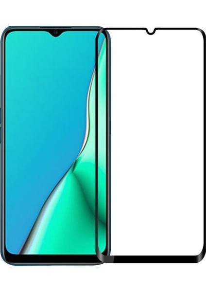 Oppo A5 2020 Için Kenarı Kırılmaya Dayanıklı 5d Cam Ekran Koruyucu Siyah