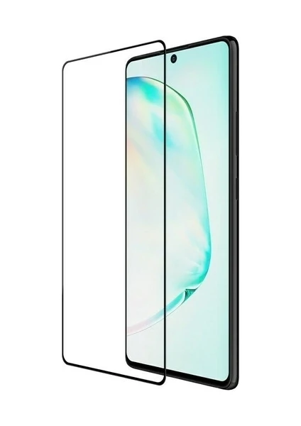 Kny Samsung Galaxy S10 Lite Için Kenarı Kırılmaya Dayanıklı 5d Cam Ekran Koruyucu Siyah