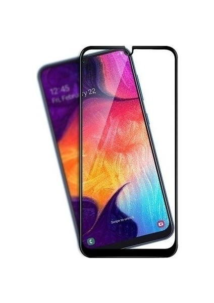 Huawei Y7 Prime 2019 Için Kenarı Kırılmaya Dayanıklı 5d Cam Ekran Koruyucu Siyah