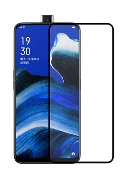 Kny Oppo Reno 2z Için Kenarı Kırılmaya Dayanıklı 5d Cam Ekran Koruyucu Siyah