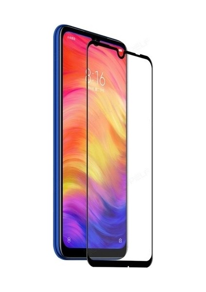 Xiaomi Redmi Note 7 Için Kenarı Kırılmaya Dayanıklı 5d Cam Ekran Koruyucu Siyah
