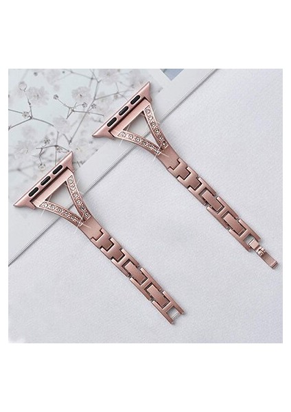 Cool Cold Apple Saat Kayış Için Lüks Metal Elmas Bilezik (38/40/41)Mm Paslanmaz Çelik Şık Zarif Kordon fiyatları