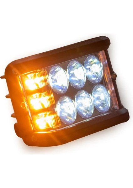 6 LED 18W Delici Yayıcı Çakarlı Off Road Farı Lambası