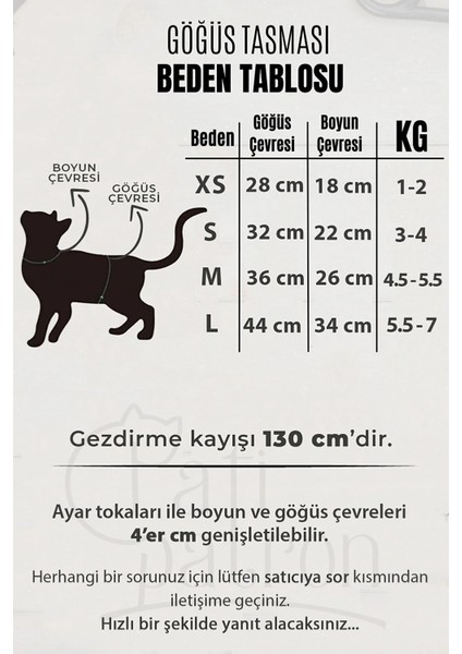 Kaçış Önleyici Kedi Gezdirme Tasması ve Küçük Irk Köpek Gezdirme Tasması