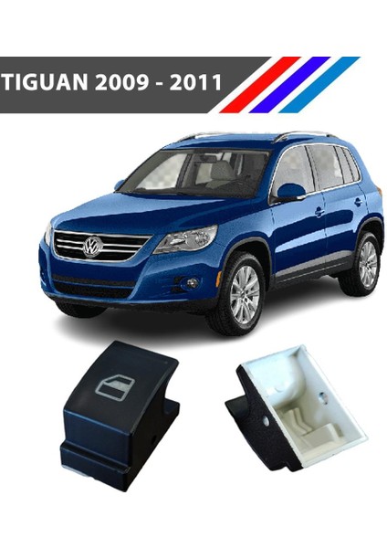Vw Tiguan Cam Düğme Kapağı 2 Adetli Set 2009 - 2011