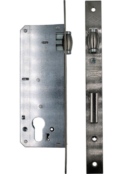 Kale Standart Silindirli Daire Kilidi Makaralı Nikel 40 mm - 62 mm