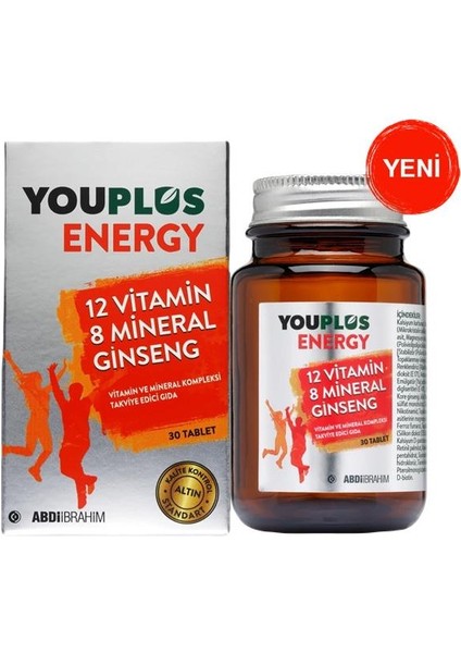 Energy Vitamin ve Mineral Kompleksi 30 Tablet