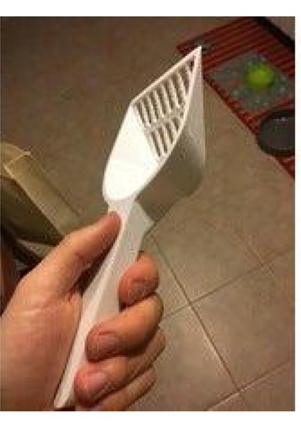Topaklanan Kedi Kumu Için Kürek Toprak Küreği Organik Plastikten