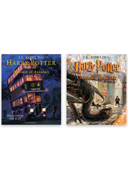 Harry Potter And The Prisoner Of Azkaban+The Goblet Of Fire Illustrated (Hardcover)