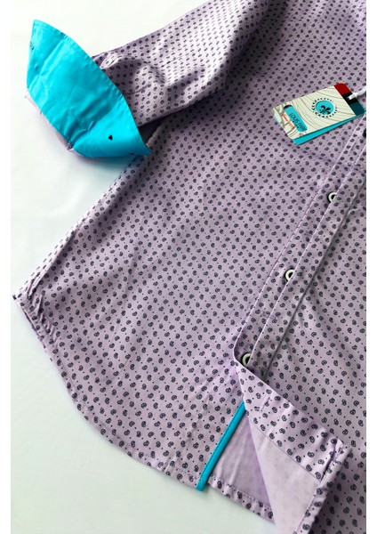 Minik Desenli Uzun Kollu Gömlek fiyatları