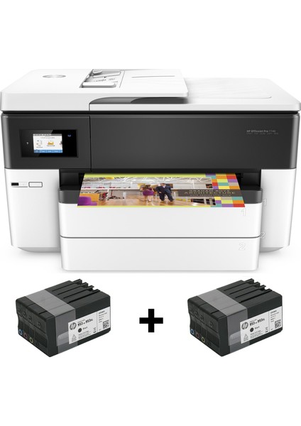 Hp Officejet Pro 7740 Geniş Format All-In-One A3 Yazıcı (Kartuş Hediyeli)