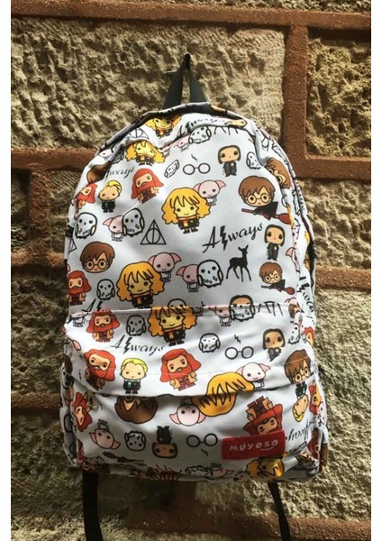 Hp Desenli Sırt Çantası