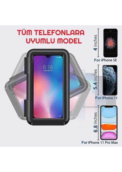 Motosiklet Telefon Tutucu Ayna Bağlantılı Kapalı Model modelleri