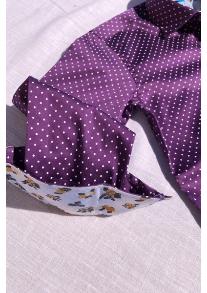 Yeni Sezon Puantiyeli Morl Uzun Kol Çocuk Gömlek fırsatları