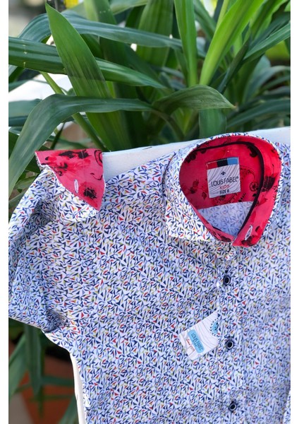 Yeni Sezon Renkli Oklar Detaylı Uzun Kol Çocuk Gömlek fiyatları