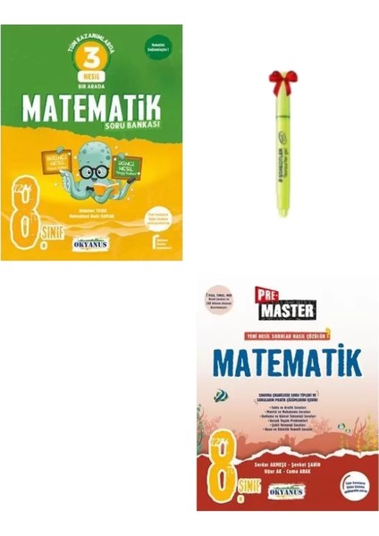 LGS 8. Sınıf 3.nesil Matematik ve Pre Master Matematik Soru Bankası