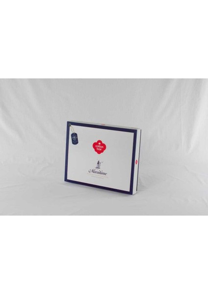 Cotton Box Tek Kişilik Maritime Nevresim Takımı Alesta Bordo