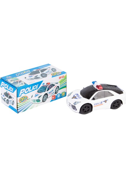 Polis Arabası 3D Işıklı Müzikli Pilli P-1010 2020