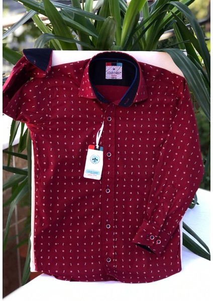 Yeni Sezon Yıldızlı Uzun Kol Çocuk Gömlek