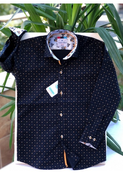 Yeni Sezon Yıldızlı Uzun Kol Çocuk Gömlek