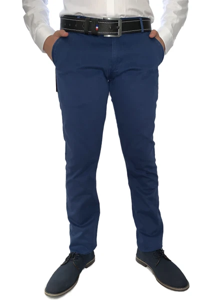 Daniel Voi Erkek Mavi Pamuklu Slim Fit Pantolon 8163-4-MAVI-10