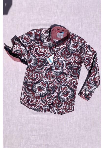 Yeni Sezon Şal Desenli Uzun Kol Çocuk Gömlek